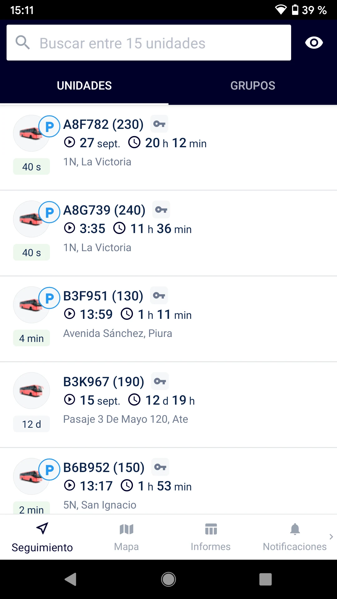 Telematix Tracking screenshot