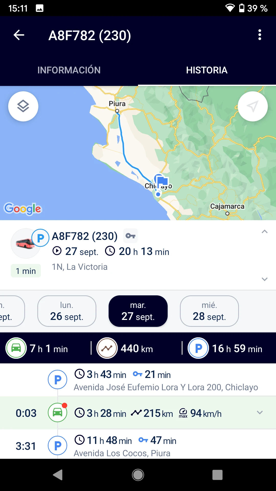 Telematix Tracking screenshot